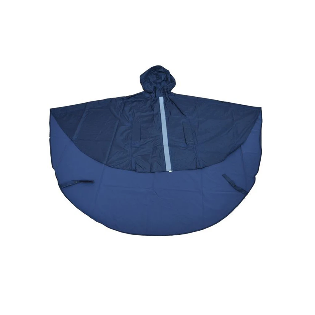 Transparent Forehead Pad Waterproof Rain Poncho For Wheelchair Users Waterproof Fabric Raincoat Blue