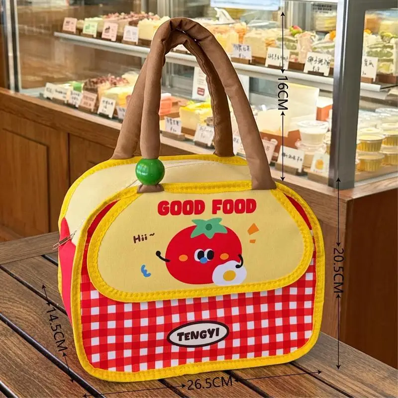 Cute Cartoon Portable Lunch Box Bag With Insulation And Cold Insulation Aluminum Mold Picnic Bag For Work