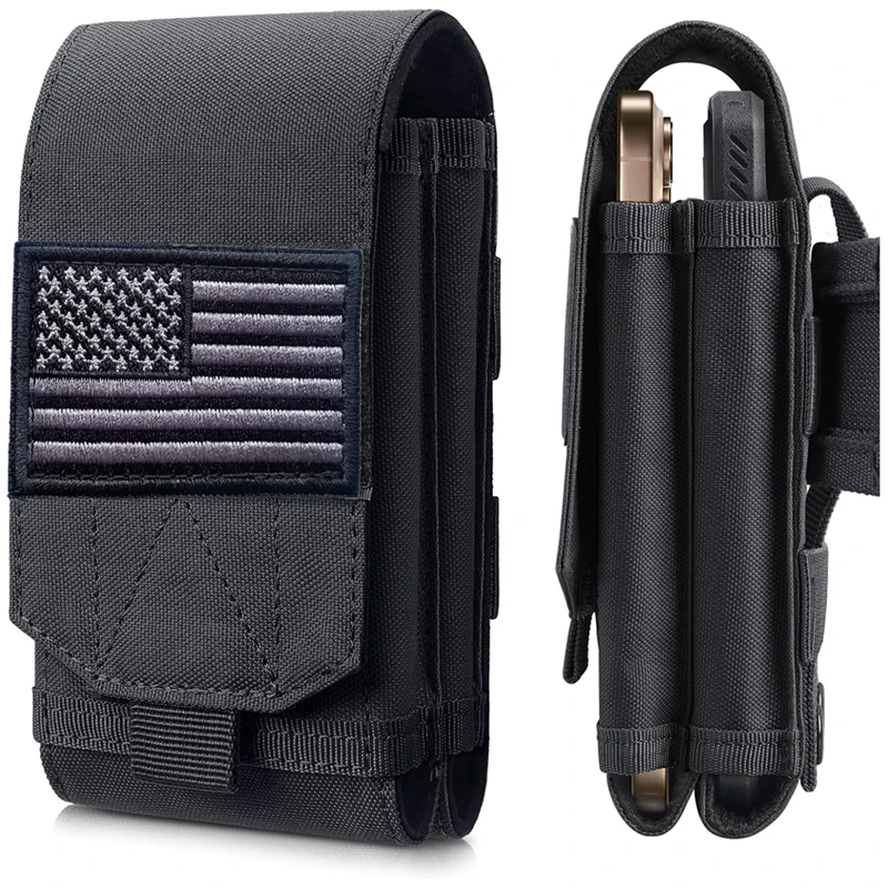 Doppelte Molle Laser-Handytasche Taktische Gürteltasche EDC-Tasche Halterung Hüftzubehörtasche Outdoor Camping Handy-Packtasche