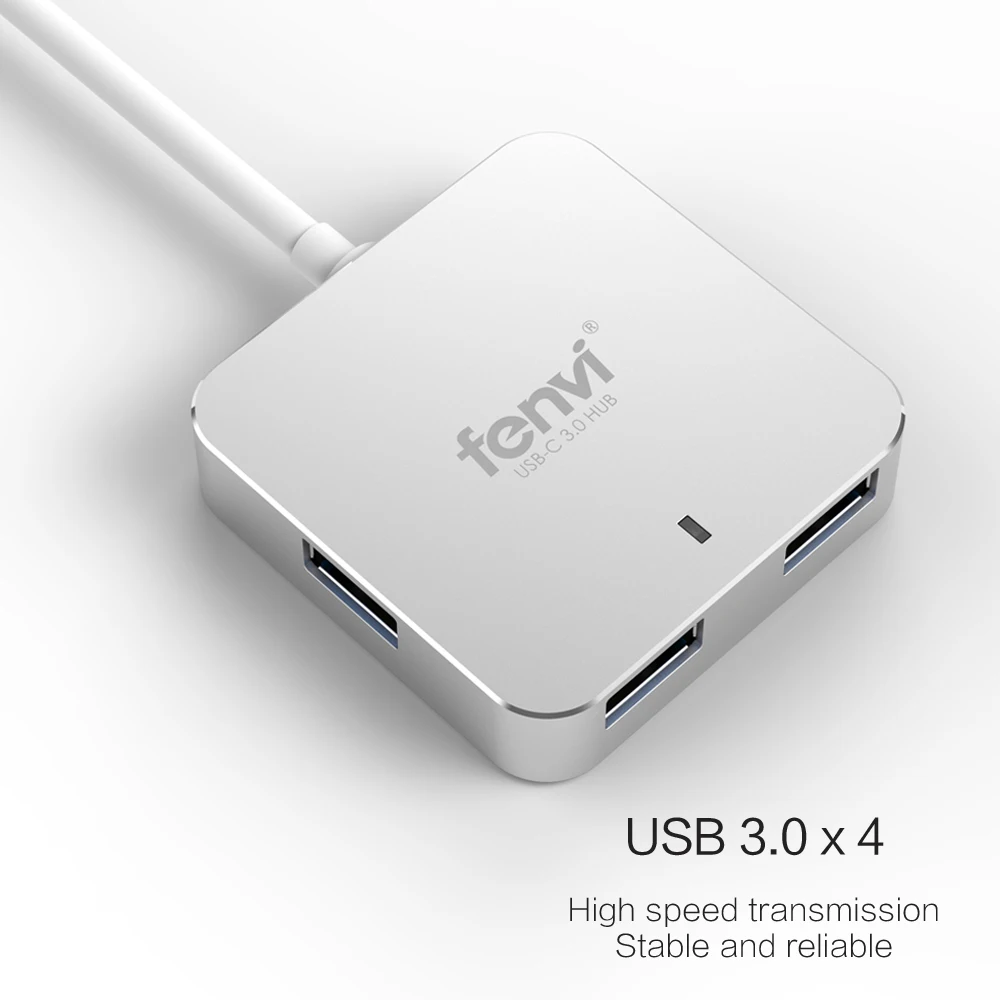 USB 3.0 to Type-C Interface High Speed Hub 4 Ports USB3.0 Splitter Adapter 15cm Cable For MacBook Pro iPad Pro Xiaomi USB Hub