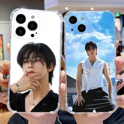 Cha EunWoo Korea Actor Phone Case For iPhone 15,14,13,12,11 Plus,Pro,Max,XR,XS,X,7,8 Plus,SE,Mini Transparent Silicone Soft