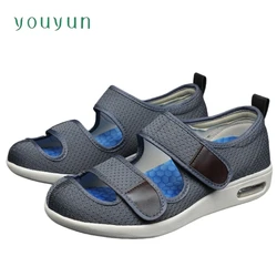 Summer air cushion shock-absorbing men sandals adjustable middle-aged and elderly wide feet comfortable lightweight women shoes