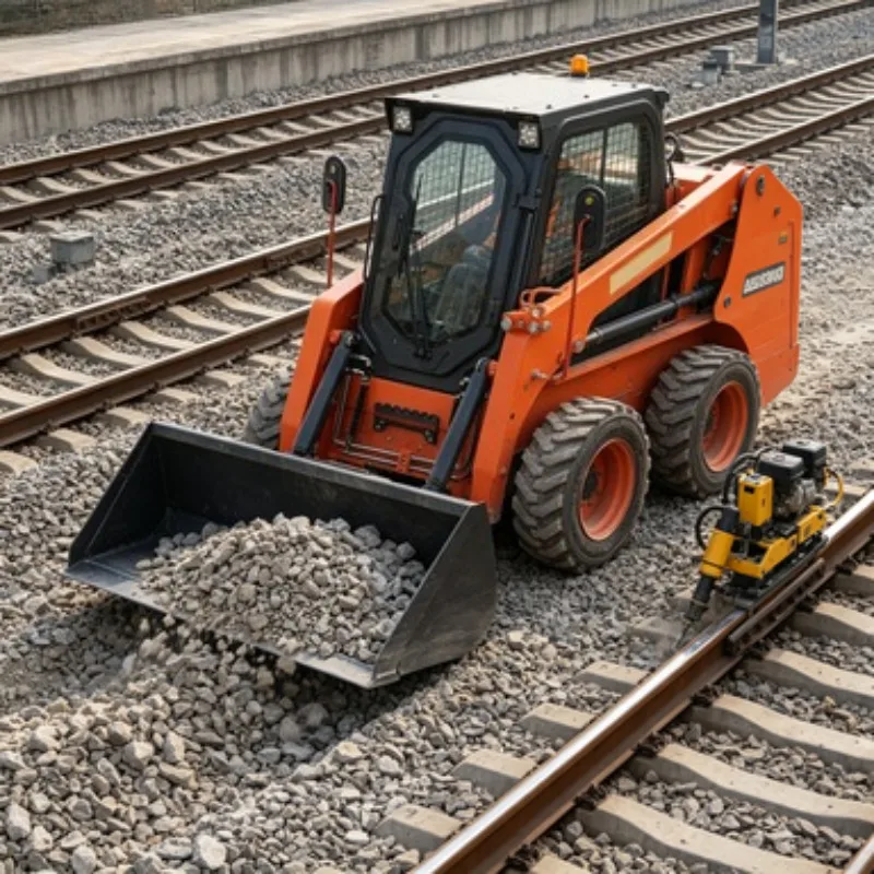 

High Production Dual Powered Electric Diesel Skid Steer Loader Tunnel Rock Shovel Loader