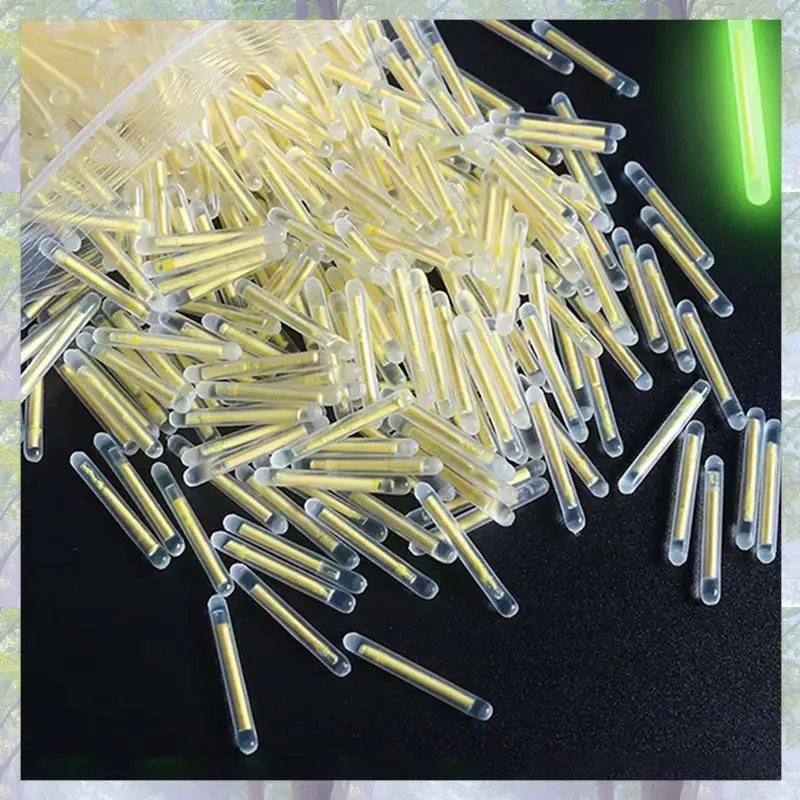 New Arrival 400PCS Fishing Float Light Stick Fluorescent Lightstick LED Fluorescent Dark Glow Sticks Fishing Float Accessories 2