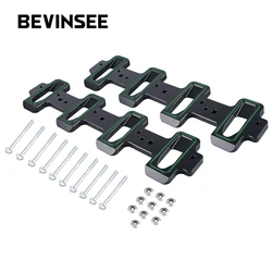 BEVINSEE LS Cathedral Port Cylinder Head to Rectangle Port Intake Manifold Adapters, for LS1 LSA ZL1 CTS-V LSX Series