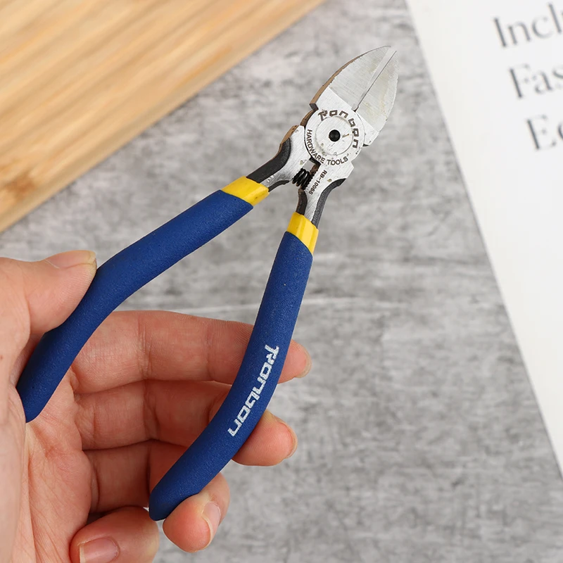 5/6/8 Inch Blue Handle Professional Cutting Pliers Wire Side Cutter Cable Burrs Nipper Electricians DIY Repair Hand Tools