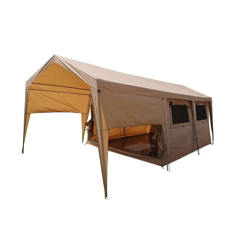 Custom family outdoor glamping luxury cotton canvas camping room resort safari hotel tent