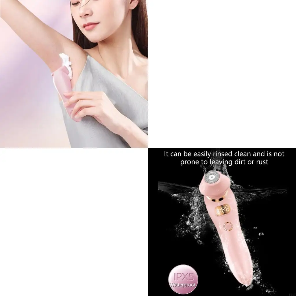 مزيلات شعر فعالة، أداة إزالة الشعر قابلة للغسل، شاشة رقمية قابلة لإعادة الشحن