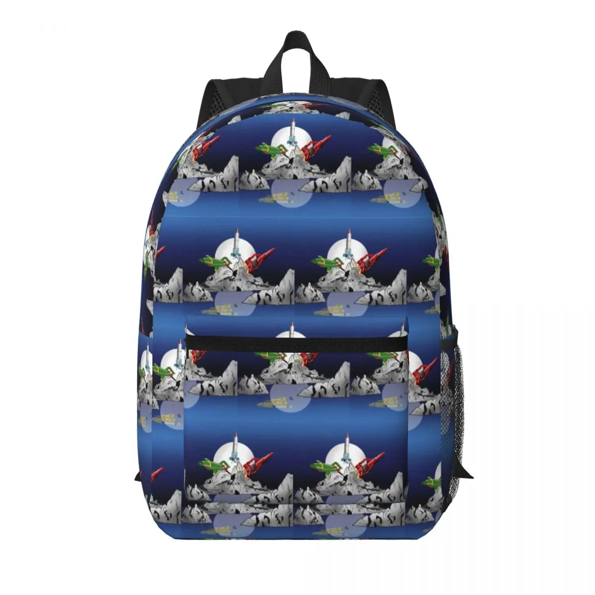 Thunderbirds Tracy Island Student Backpack School Bag Hiking Travel Daypack for Men Women Bookbag Shoulder Bags