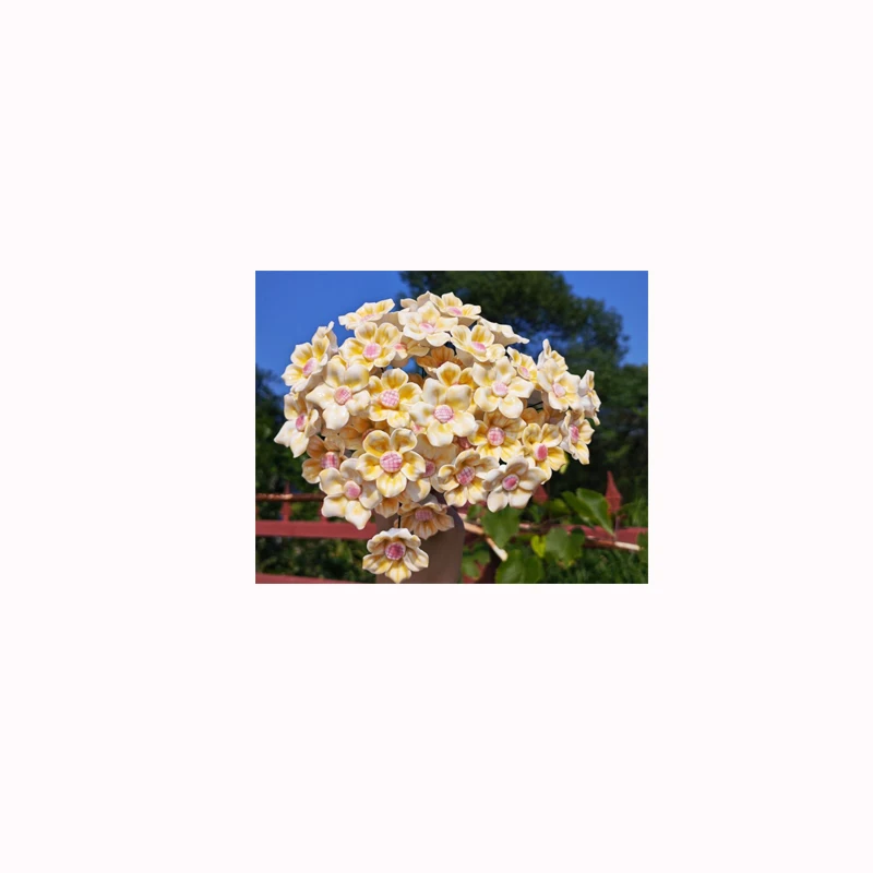 5 Stück Ländliche Wildblumen Keramik-Simulationsblumen Hochtemperaturbeständige Handgefertigte Ewige Blumen Dekorationen Kreative Geschenke für Zuhause – Detail 10