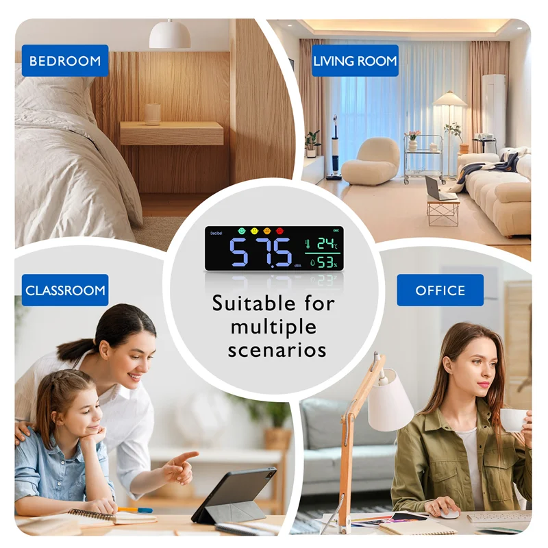 ab34-dm1306d-digital-decibel-sound-meter-smart-wall-mounted-noise-detector-30-130db-temperature-and-humidity-monitor