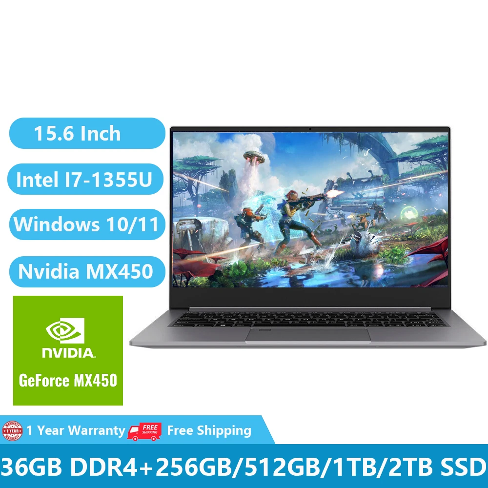 Greatium GS07 Gaming Laptops Nvidia Graphics Geforce Windows 11 Notebooks 15.6