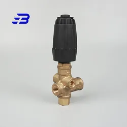 310bar 4500psi 40 L/Min Pressure Washer Genuine Tecomec Brass VRT3 Adjustable Unloader Valve Black