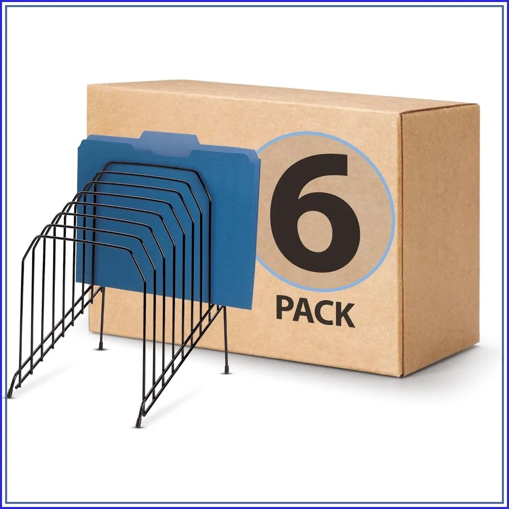 

Large Incline 8 Compartment Wire Caddy, 8.5 x 10.375 x 12.625 Inches, Pack of 6