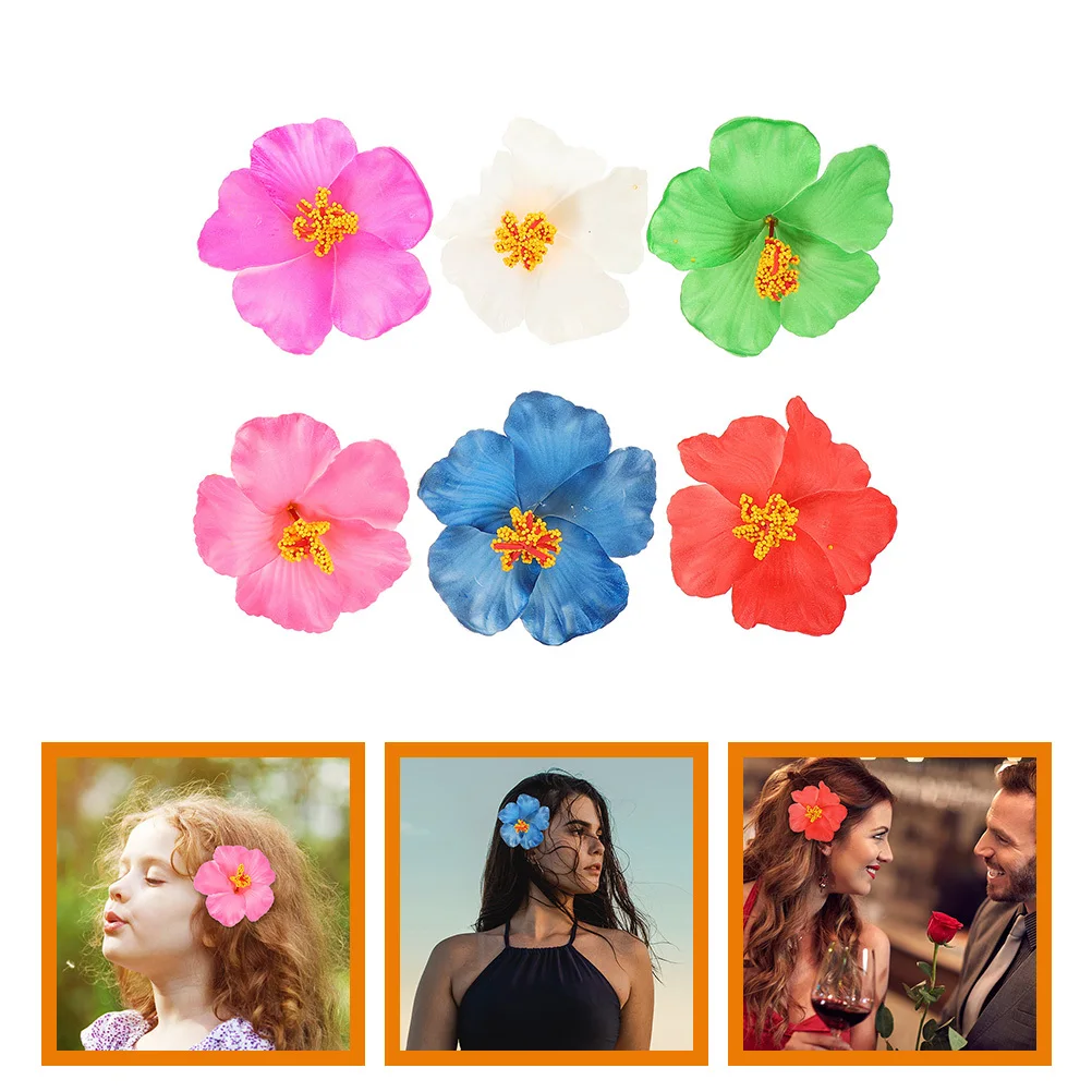 6 Stück Blumen-Haarspangen, bezaubernde Blumen-Haarspangen für Hochzeit, Party, Büro, Freizeitkleidung, Damen und Mädchen, Blumen-Clips
