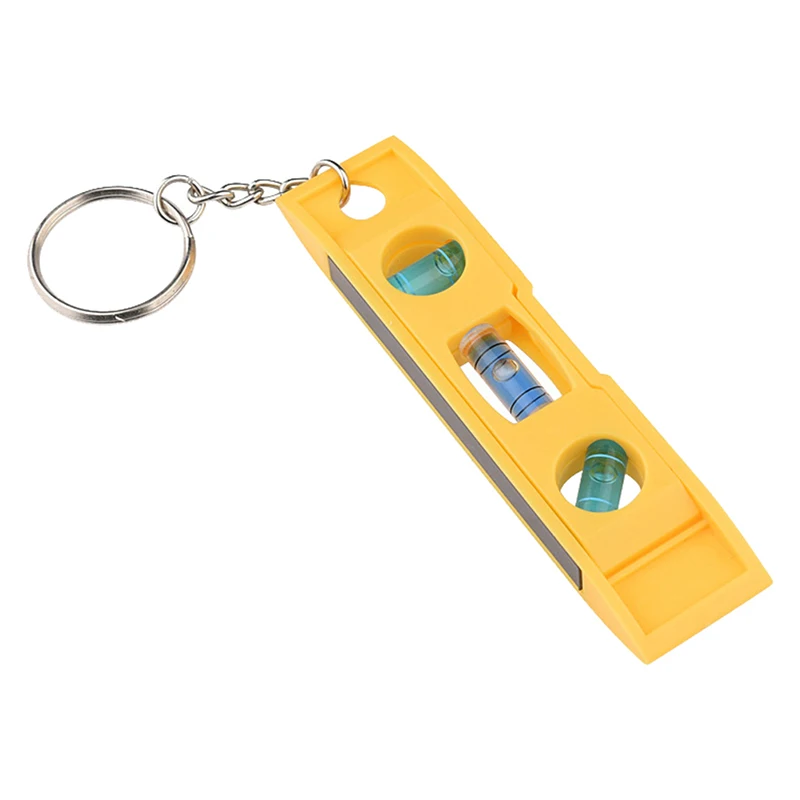 Portable Spirit Level Mini 3 Bubble Level with Keychain Torpedo Magnetic Gradienter Level Measuring