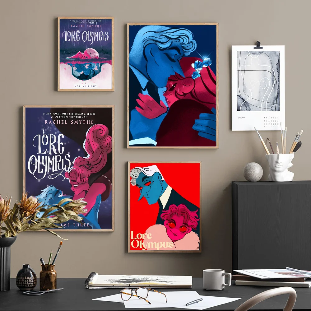 Lore Olympus Books Classic Vintage Posters Whitepaper Prints Posters Artwork Kawaii Room Decor