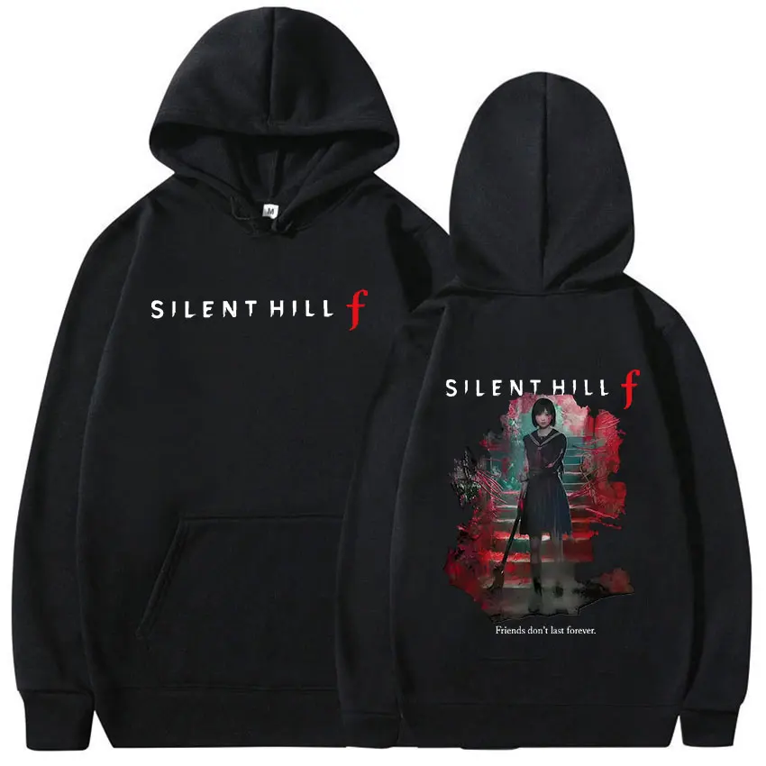 

Silent Hill F Game Fans 2025 Толстовка с графическим рисунком для мужчин и женщин Винтажный эстетический пуловер Толстовка Свободная флисовая модная одежда с капюшоном