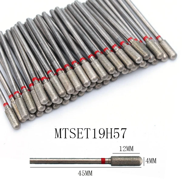 50pc Diamant Nagel Bohrer Häutchen Sauber Bit Set Fräser für Maniküre Elektrische Cutter Bits Zubehör Abgestorbene Haut entfernen
