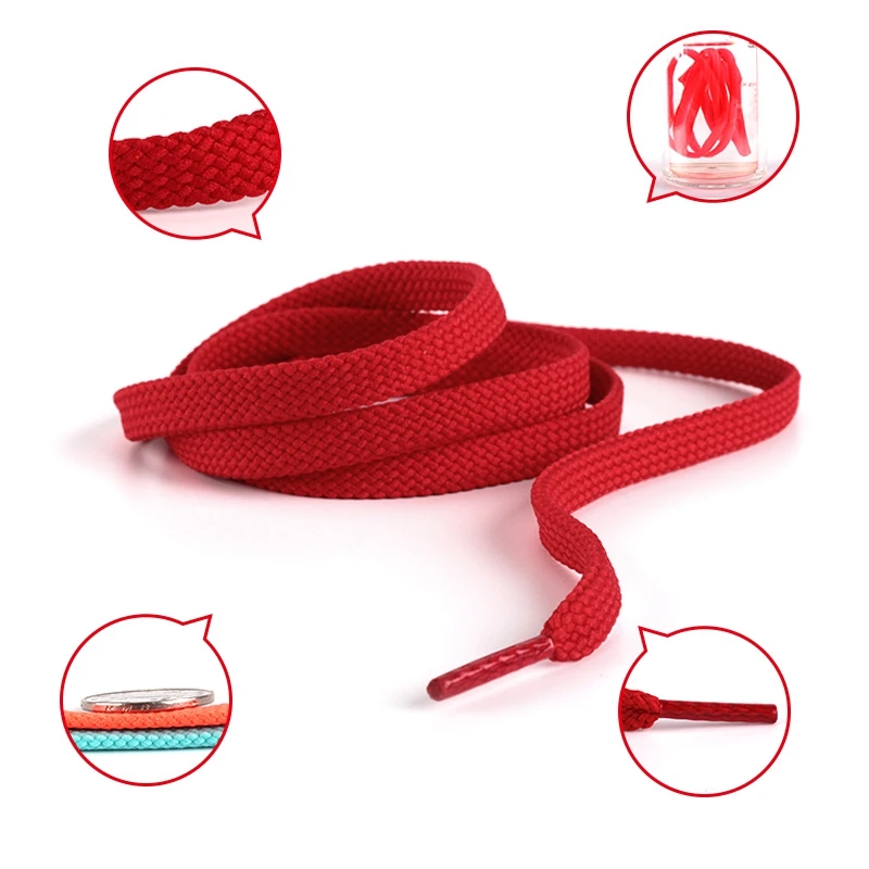 1 Pair Classic White Black Shoelaces Flat Braided Hollow Out Luxurious Simple Leisure Sports Tennis Unisex Thick Satin Shoelace