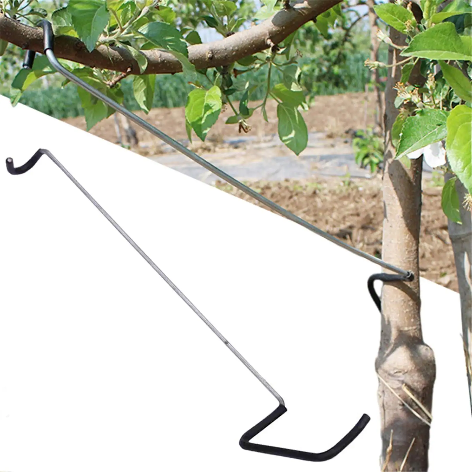 10Pcs Fruit Tree Branch Limb Spreader Tool Plastic Hose Wrapped Iron Wire Tree Open Angle Pull Branch Bending Tool