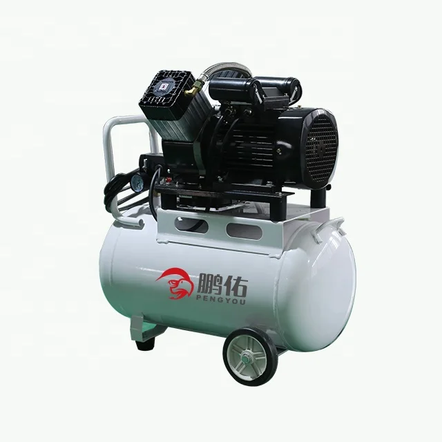 

1 Stage Air compressorS Pump Head V Types Heavy 2HP With 50L Receiver Tank Medical Silent Oil Free Compressor