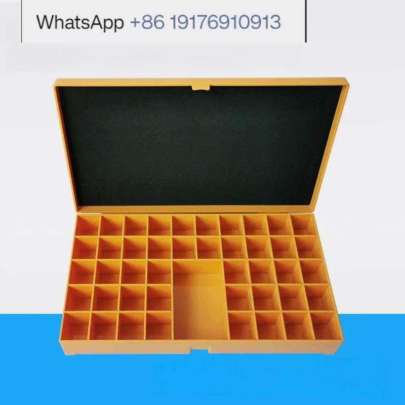 Radiographic Flaw Detection Type Box, NDT Plastic Storage Alphanumeric Finishing Red Orange NDT Industrial Radiation