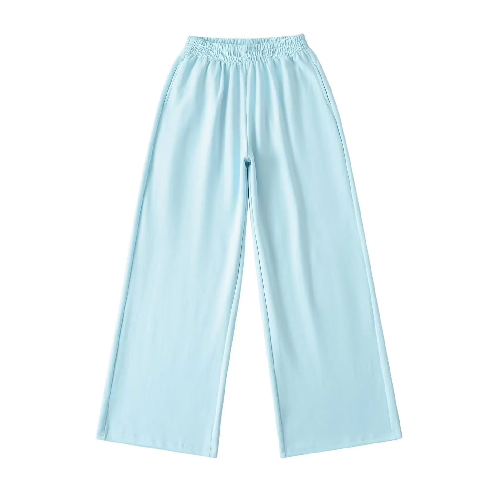 American Sle Hohe Taille Breite Bein Jogginghose Damen Frühling Sommer Vintage Faul Lose Casual All-Match Bodenlange Hosen