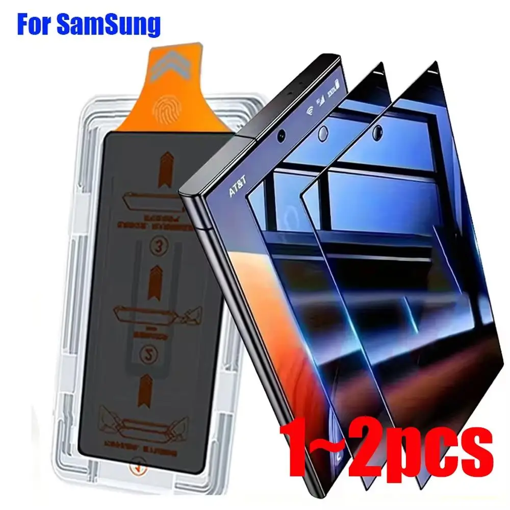 1-2PCS Privacy Smooth Touch For Samsung Galaxy S25 Ultra S26 Ultra S24 Ultra S23 S22 S26 + Tempered Glass Film Screen Protector