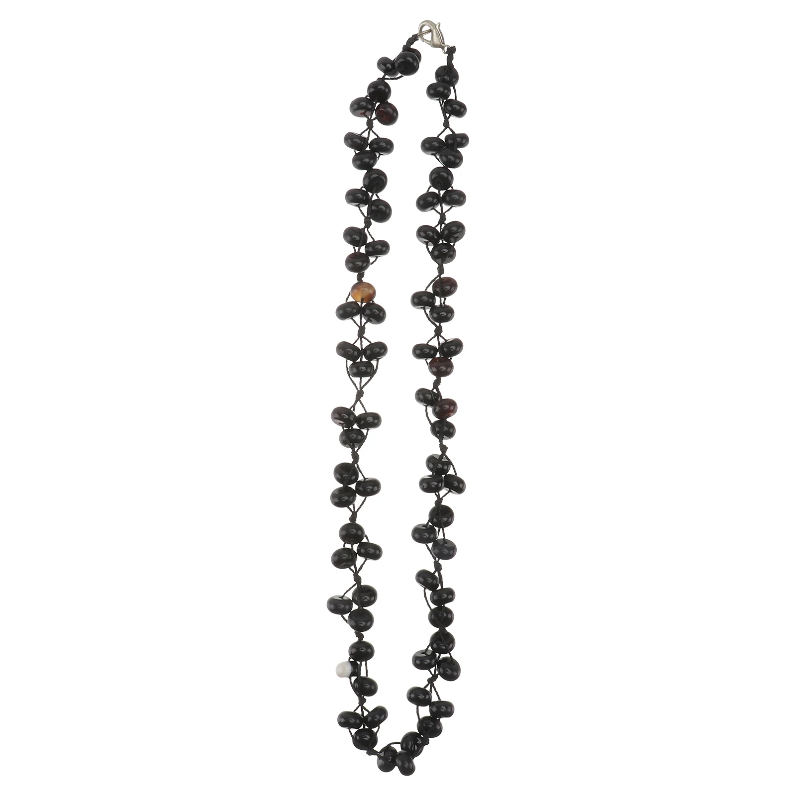 

Natural Stone Necklace Women Braided Clavicle Chain Pendant Decorative Durable Shiny Comfortable Simple Easy Match Dress Party