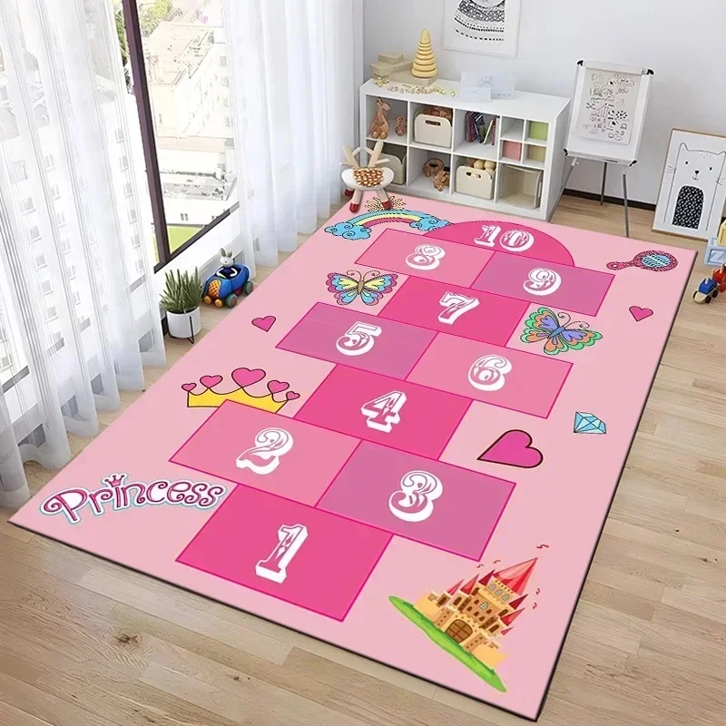 

Интерактивный игровой коврик «Крестики-нолики» с мультяшным дизайном для детской комнаты, веселый коврик для игр родителей и детей, декор для прикроватной зоны