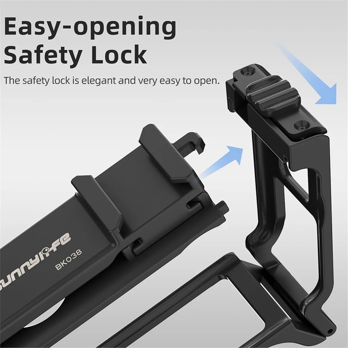 for Action 5pro/4/3 Street Sweeping Grip Frame Street Grip Quick Release Cage Protective Case