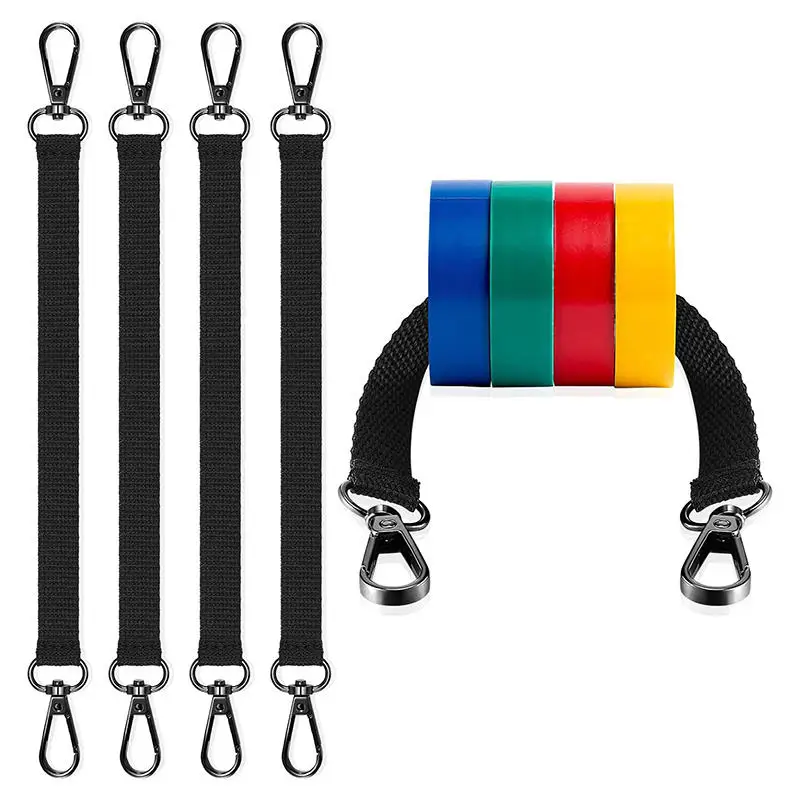 Portable Electrical Tape Holder Tape Holder Chain With Carabiner Lanyard Polyester Tape Storage Chain For Pouch Bag Tool Box