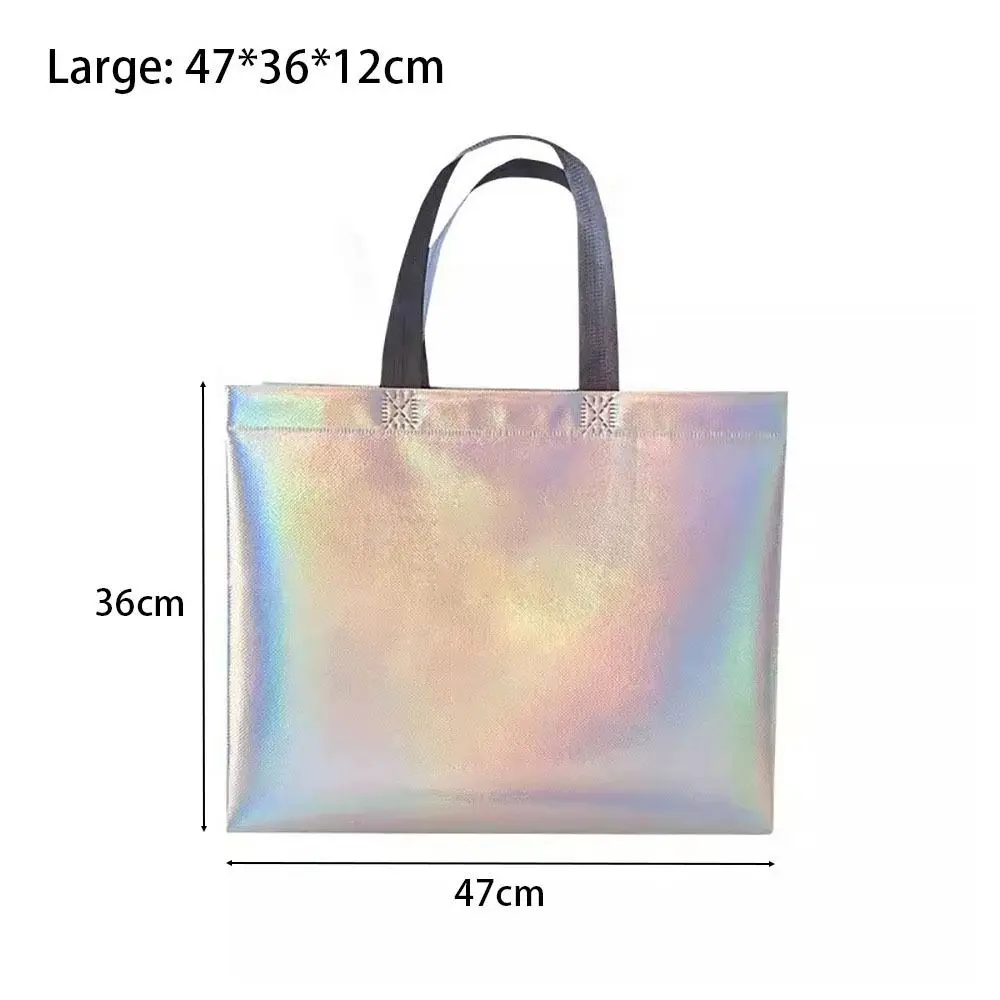 

1Pcs New Storage Pouches Non-woven Tote Bag Clothing Store Large Capacity Shopping Bag Reusable Gift Bag Shoulder Bag