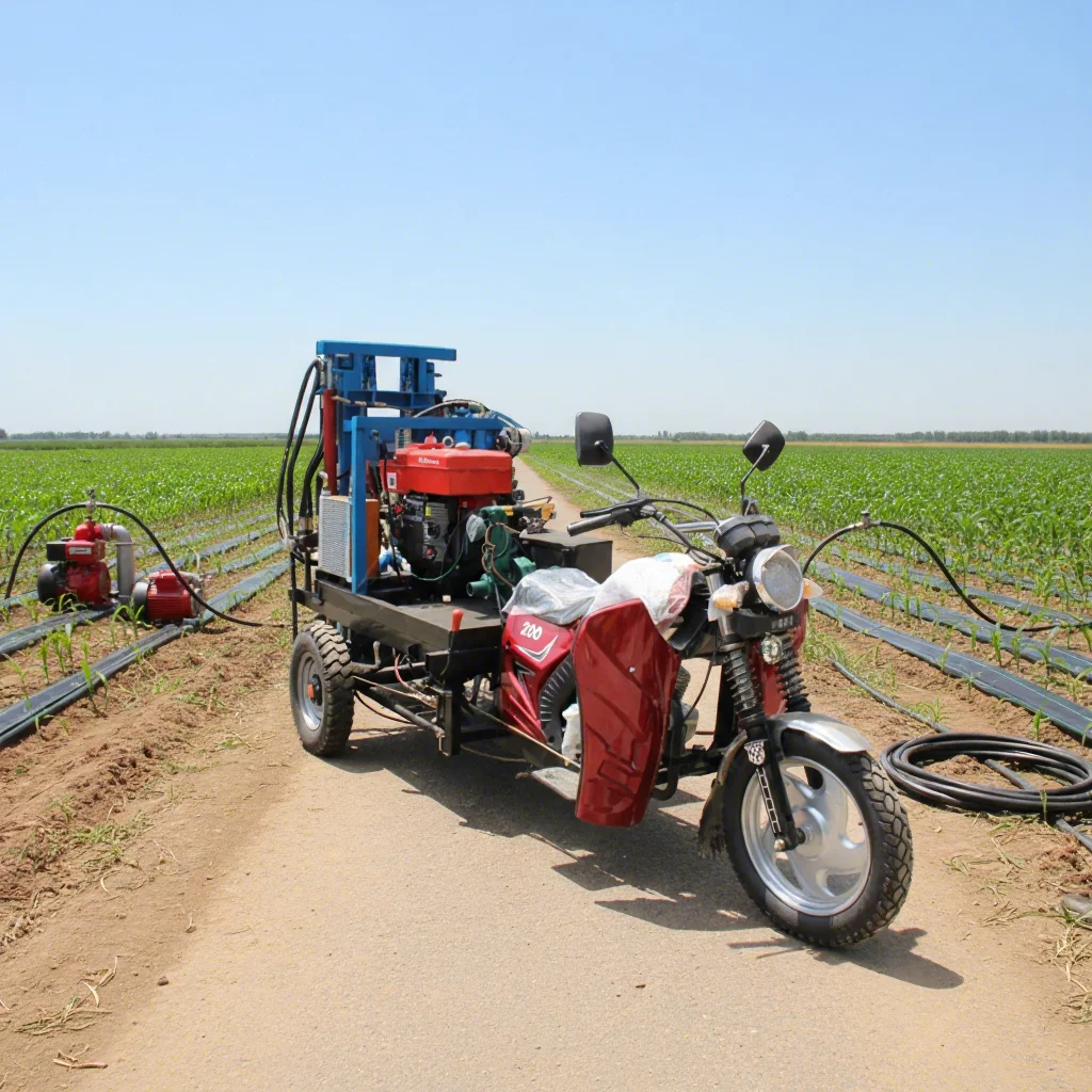 Hongrun 325m Core Drilling Diameter Automatic Mobile Water Well Drilling Rig with Engine 24V Core Components