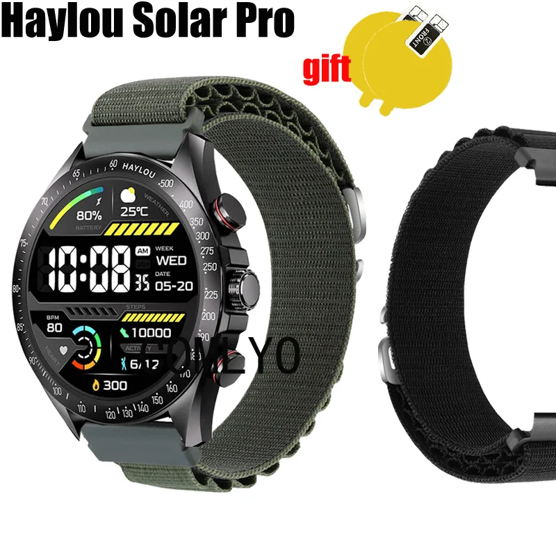 

Лента 3 в 1 для Lou haysolar Pro, нейлоновая мягкая лента для браслета, Защитная пленка для экрана