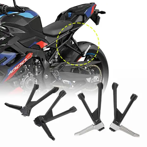 BMW S1000RR M1000RR 오토바이 액세서리 S 1000 RR K66 M1000 K67 승객 페달 발판 알루미늄 발 페그 용 후방 Footpegs