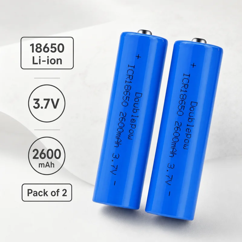 18650 Lithium Ion Battery 3.7V 2600mAh Rechargeable Cell For Electric Toy Laser Pointer Jade Device Replacement Stable Output