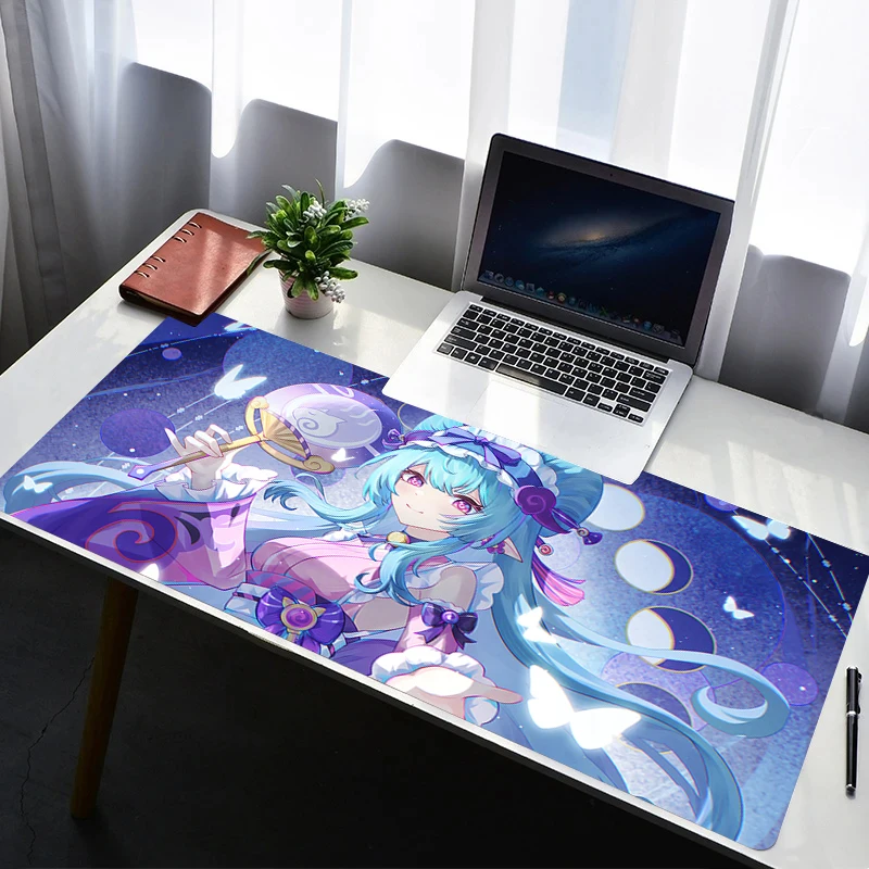 

Mouse Pad Office PC Gaming Accessories Keyboard Pad Genshin Impact Yumemizuki Mizuki Anime Print Mousepad Laptop Desk Mouse Mat