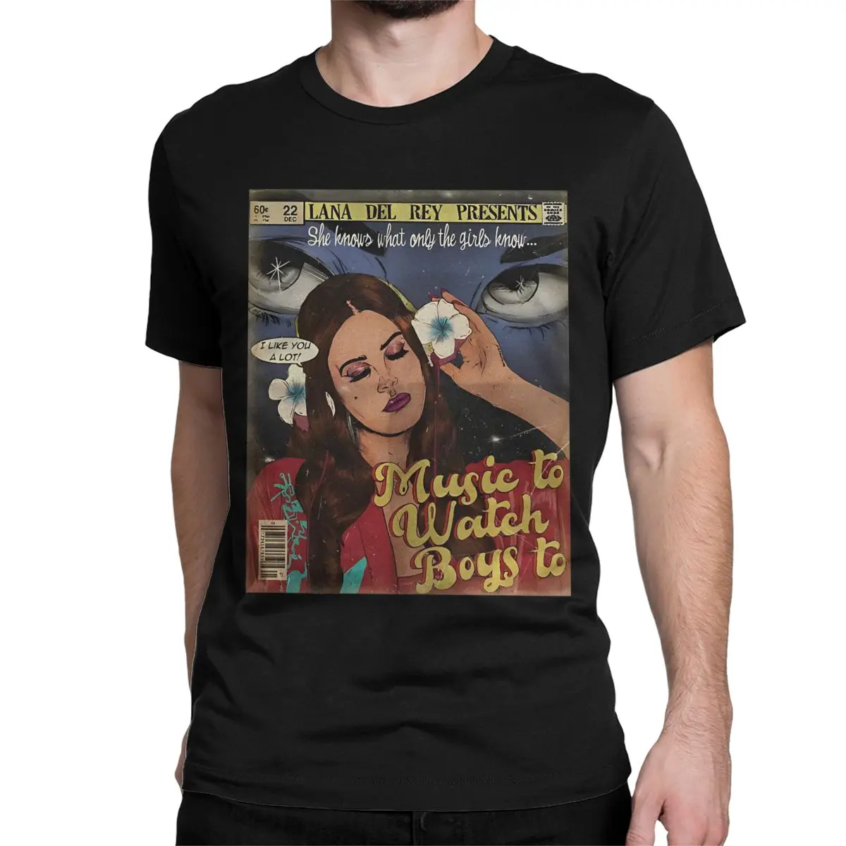 Men Women's Lana Del Rey Presents T Shirts Ultraviolence Hip Hop Music Album Cotton Tops Leisure Tee Shirt Plus Size T-Shirt