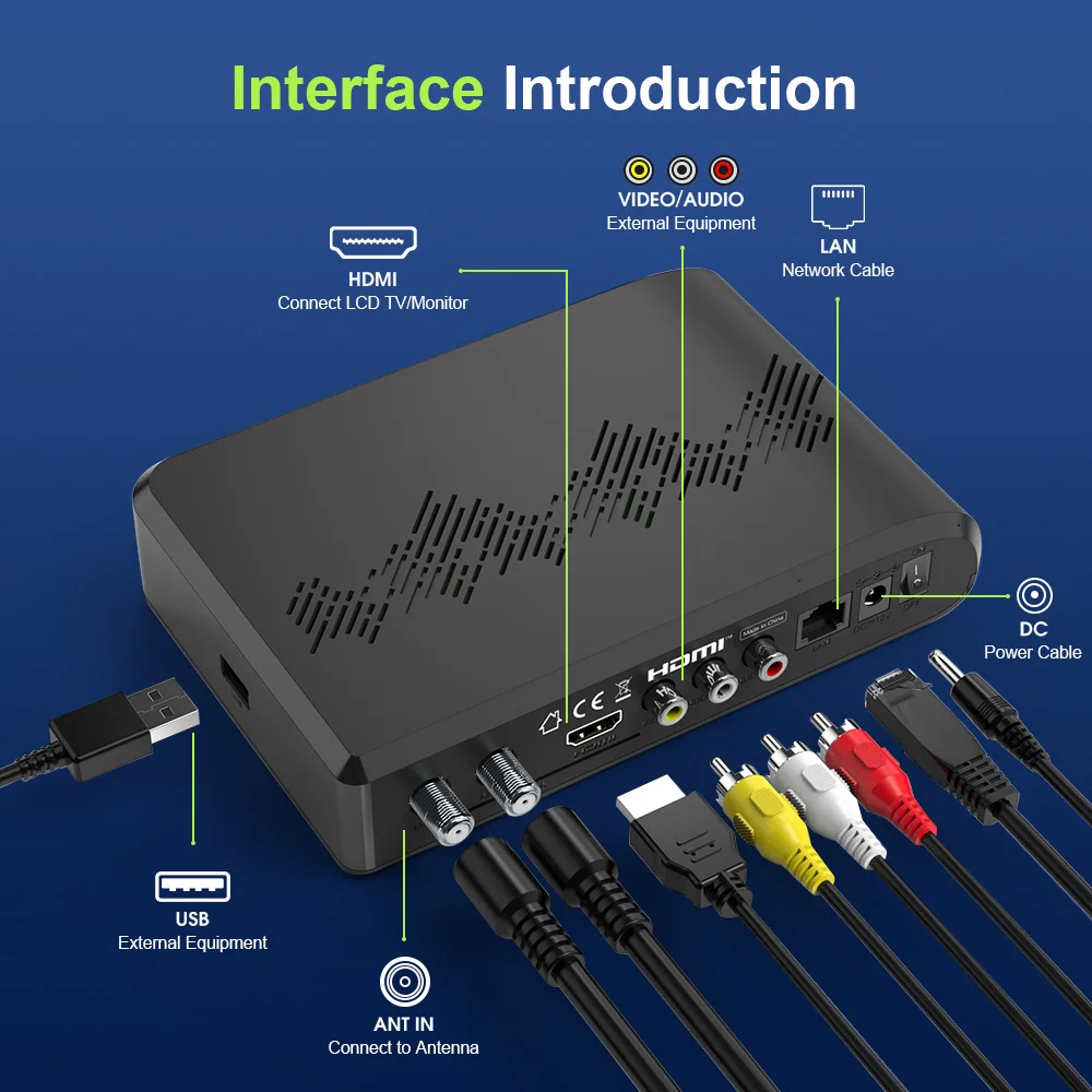 جهاز استقبال قمر صناعي فائق FREESAT V8 DVB-S/S2/S2X,DVB-T2/T+C,FUNCAM/MARS/CCAM/M3U 4K TV Box مع وحدة فك ترميز ضبط LNB بفتحة بطاقة CA