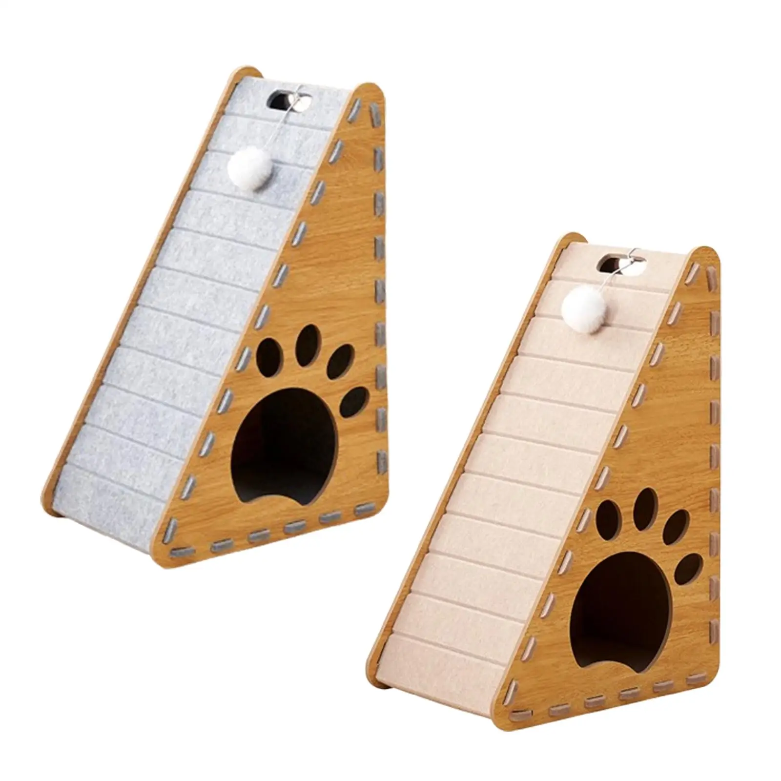 Cat Scratcher Triangle Cat Scratching Pad Pet Cat Toys Nest Bed Play Perch Cat Claw Scratching Toy Prevents Furniture Damage