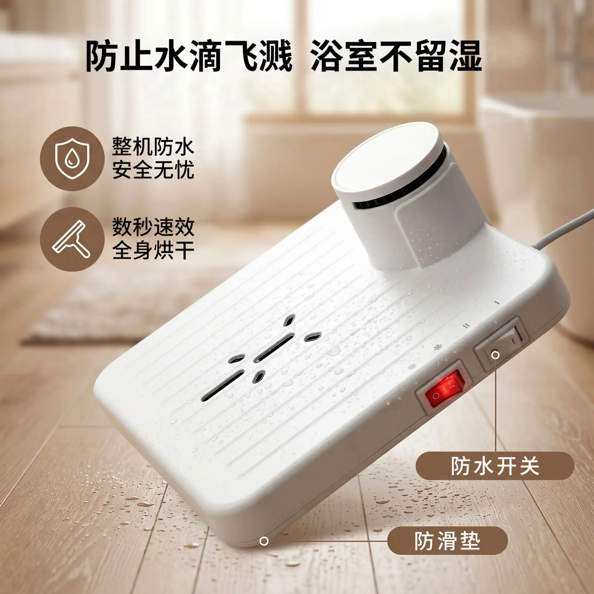 Body Dryer Instant Hot Post-bath Dryer 960W Dual Voltage 220V/110V