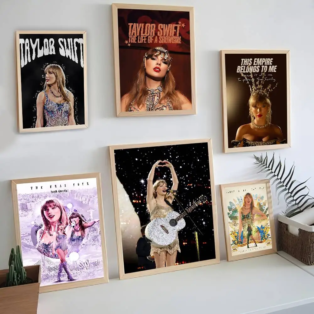 Hot Singer T-Taylor S-Swift Anime Posters Sticky Whitepaper Prints Posters Artwork Kawaii Room Decor