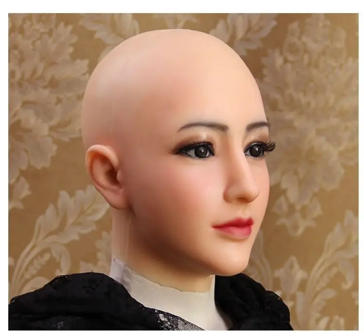 

НОВАЯ полнолицевая силиконовая косметическая маска | Имитация женского головного убора для мужского макияжа трансвеститов