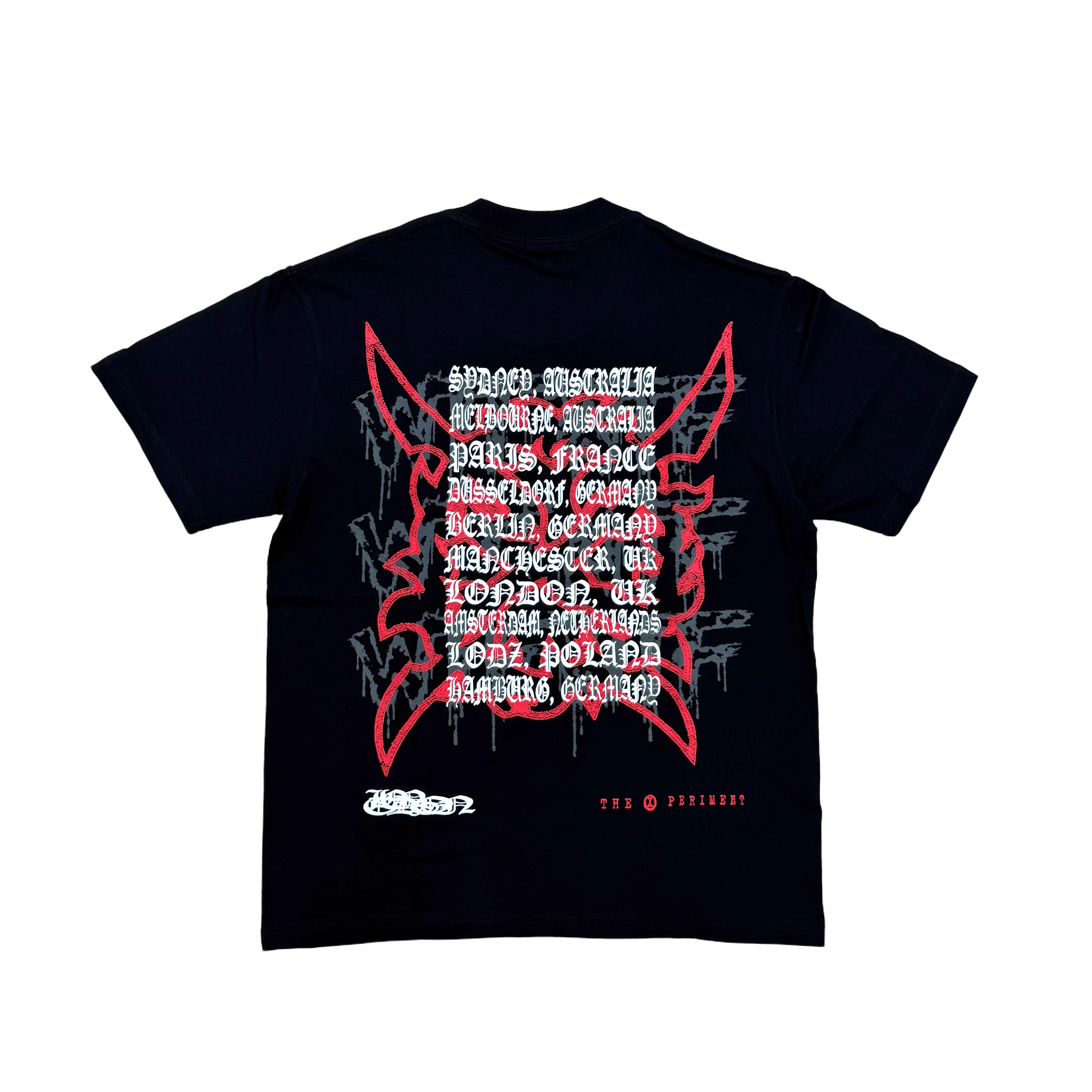 New Men 1:1 Ken Carson The Periment Tour Twins T Shirts T-Shirt Hip Hop Skateboard Street Cotton T-Shirts Tee Top US size F33