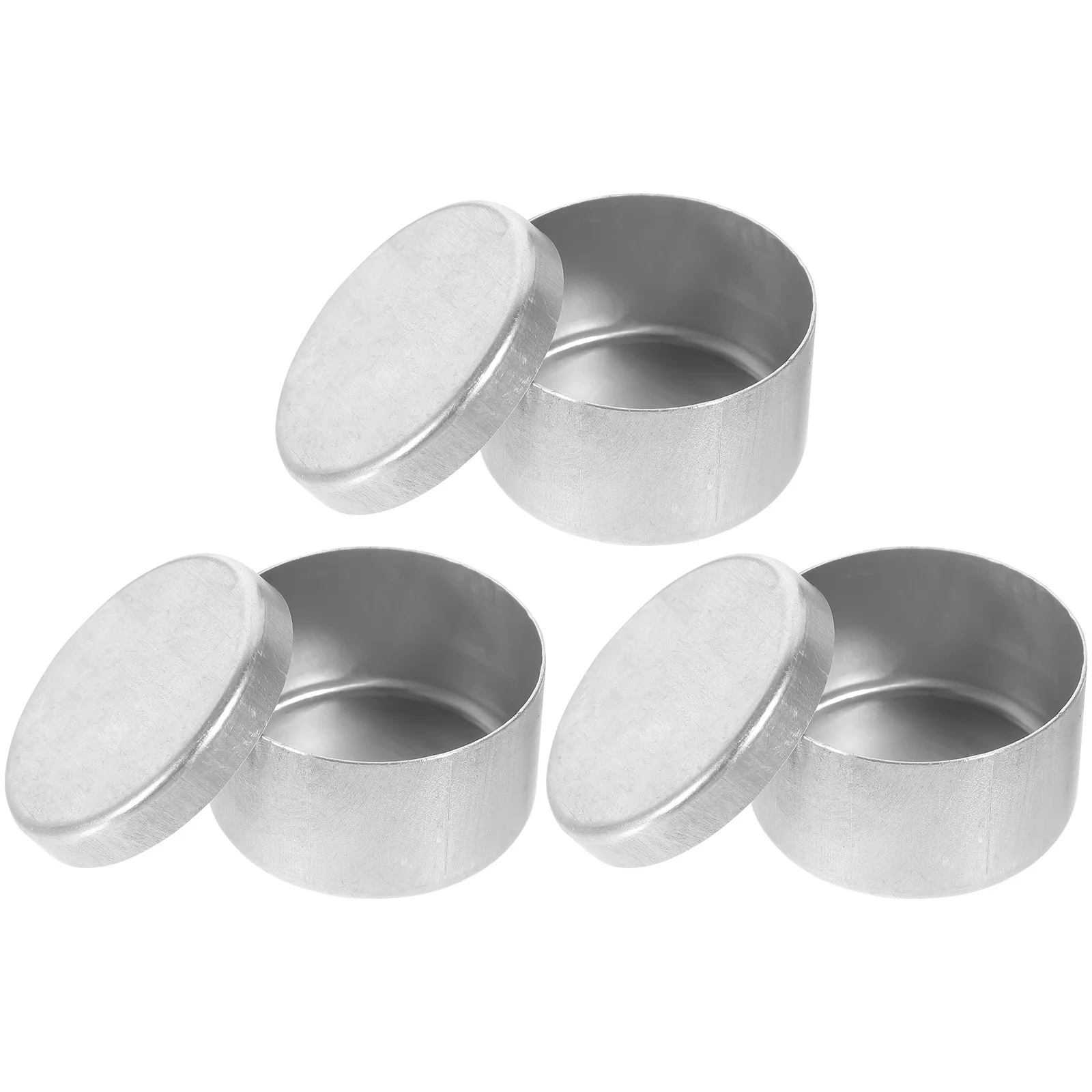 

3Pcs Aluminum Soil Weighing Holders Round Sampling Boxes Lightweight Durable Labs Experiment Storage Containers for Precise