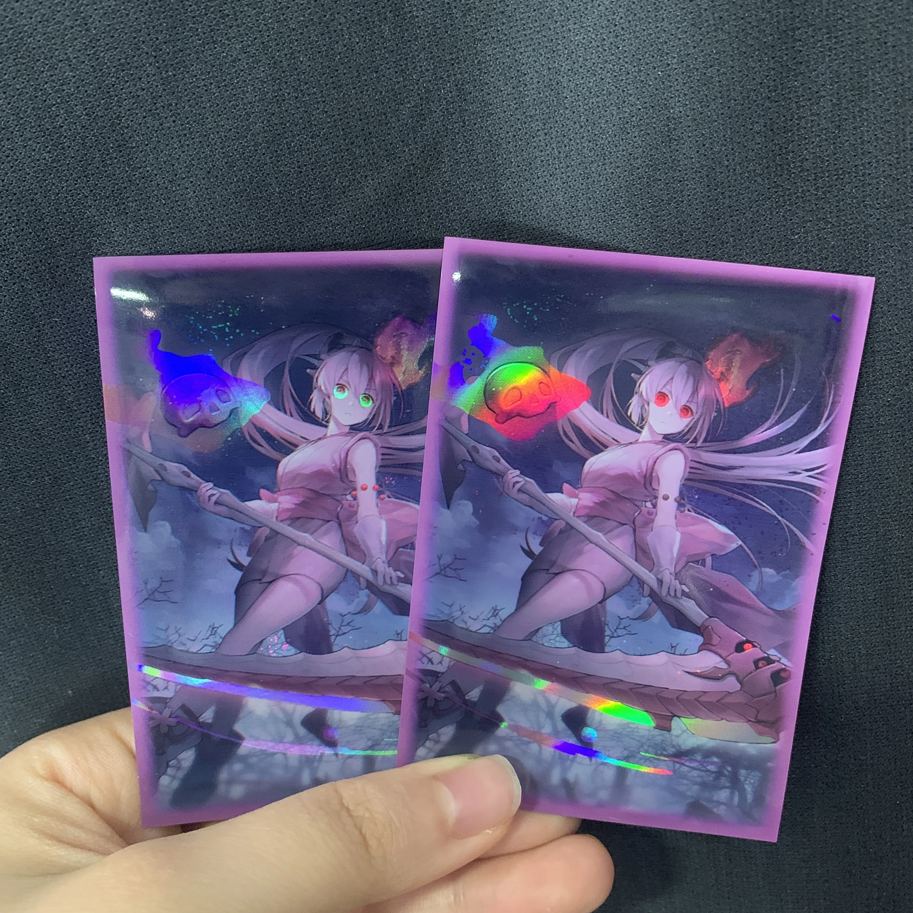 

63 × 90 мм, 50 шт. в упаковке, Yugioh Blood Sakura of Netherworld, рукава для карточек, торговые карты, блестящая защитная крышка