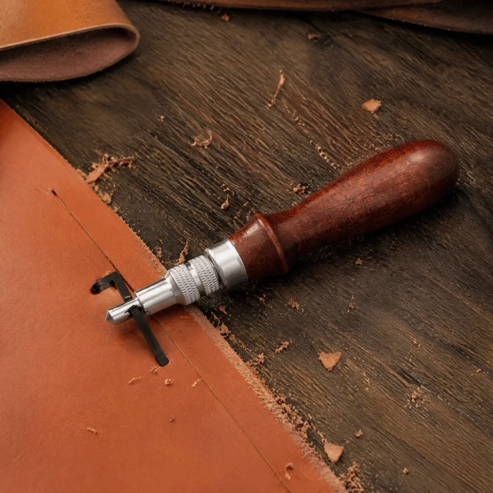 Adjustable Depth Leather Groov - Groover Stitching Tool review and price