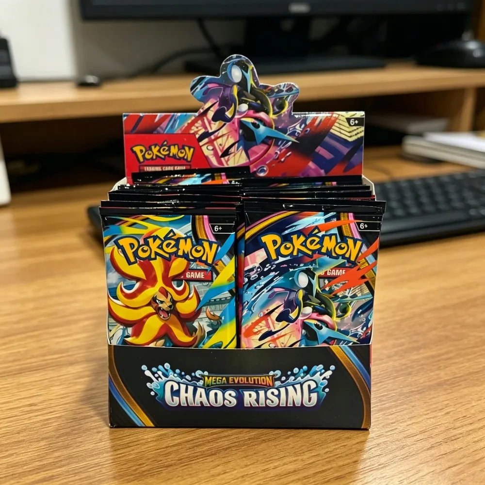 Boîte de boosters Pokémon TCG Mega Evolution Perfect Order en anglais, cartes holographiques rares, collection de cartes à collectionner, cadeau